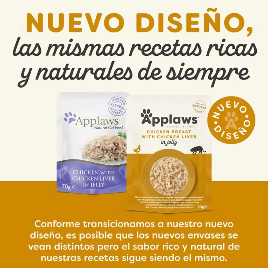 Applaws Pollo y Hígado en gelatina sobre para gatos