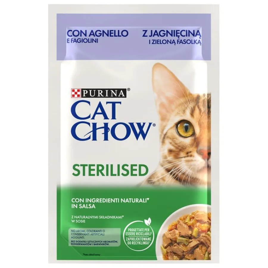 Cat Chow Sterilised cordero sobre para gatos Discount