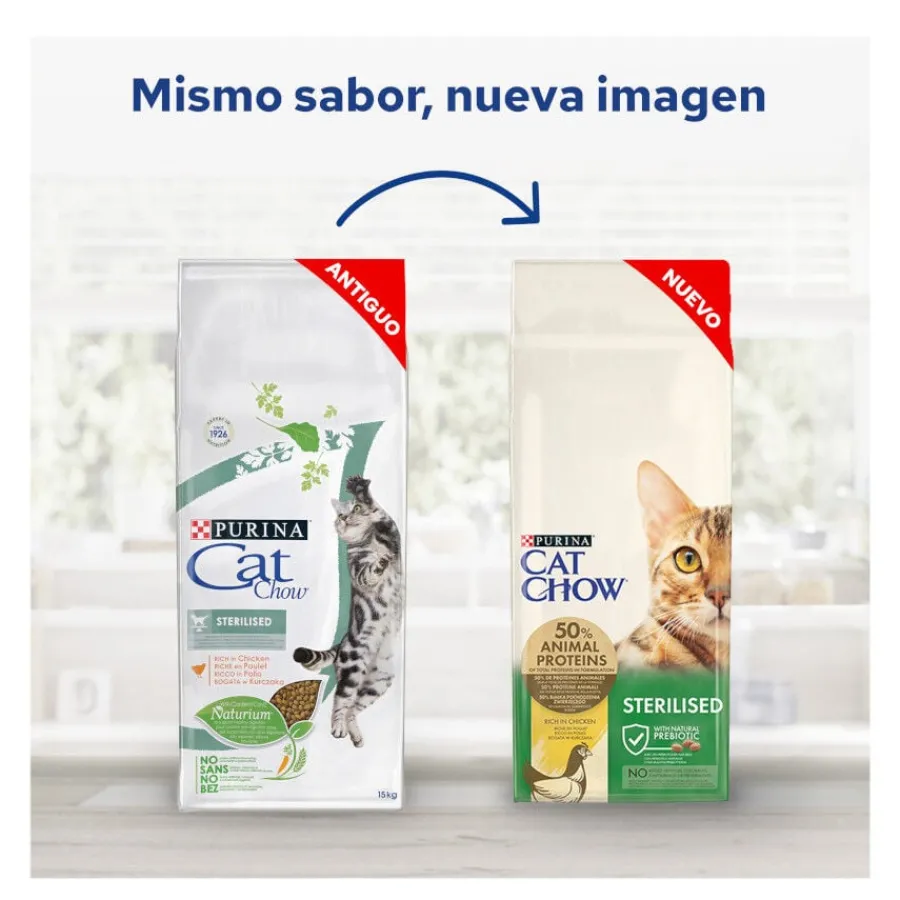 Cat Chow Sterilized Pollo Pienso para gatos Discount