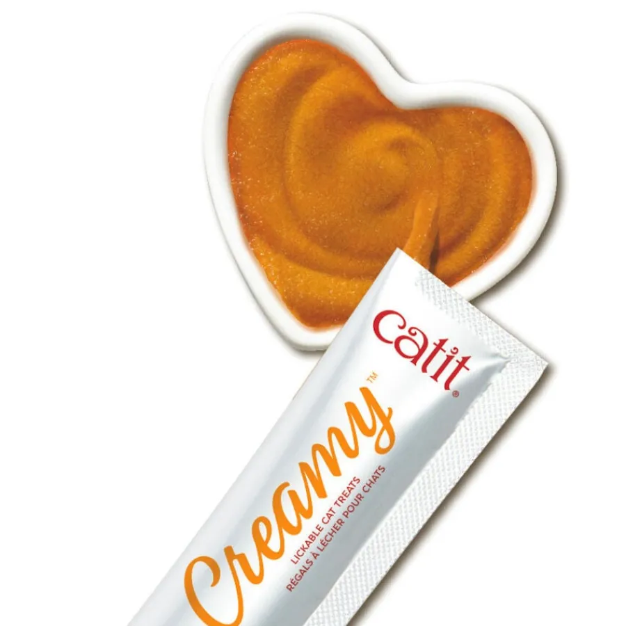 Catit Creamy Snack Líquido de Pollo para gatos Hot