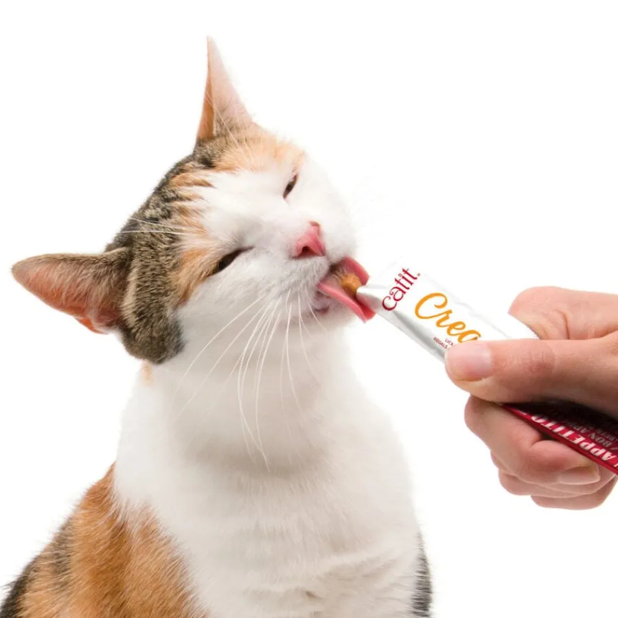 Catit Creamy Snack Líquido de Pollo para gatos Hot