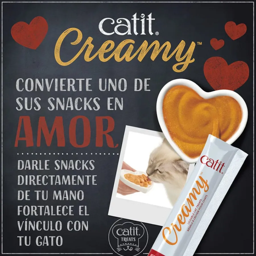Catit Creamy Snack Líquido de Pollo para gatos Hot
