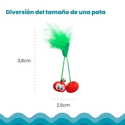 Catstages Dental Cherries Peluche Suave de Cerezas para gatos Hot