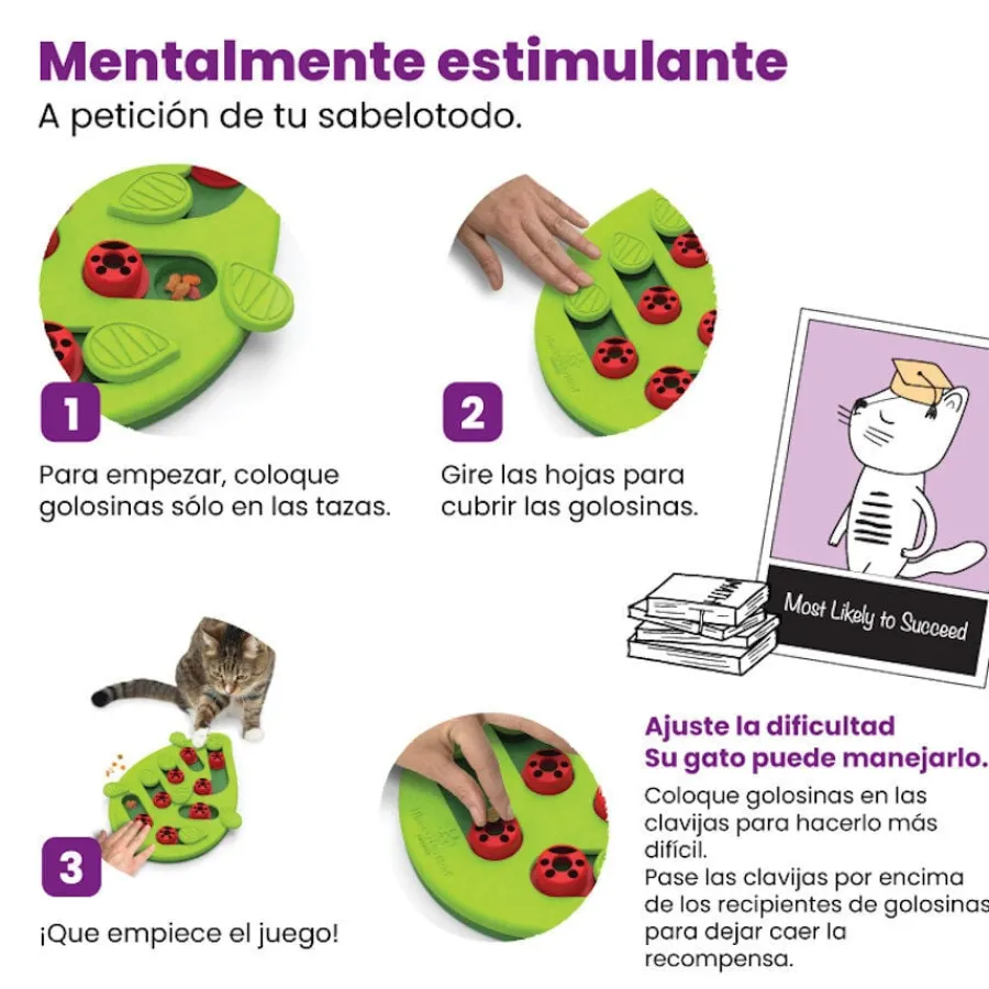 Catstages Nina Ottosson Puzzle & Play Buggin’ Out Juguete de Inteligencia para gatos Discount