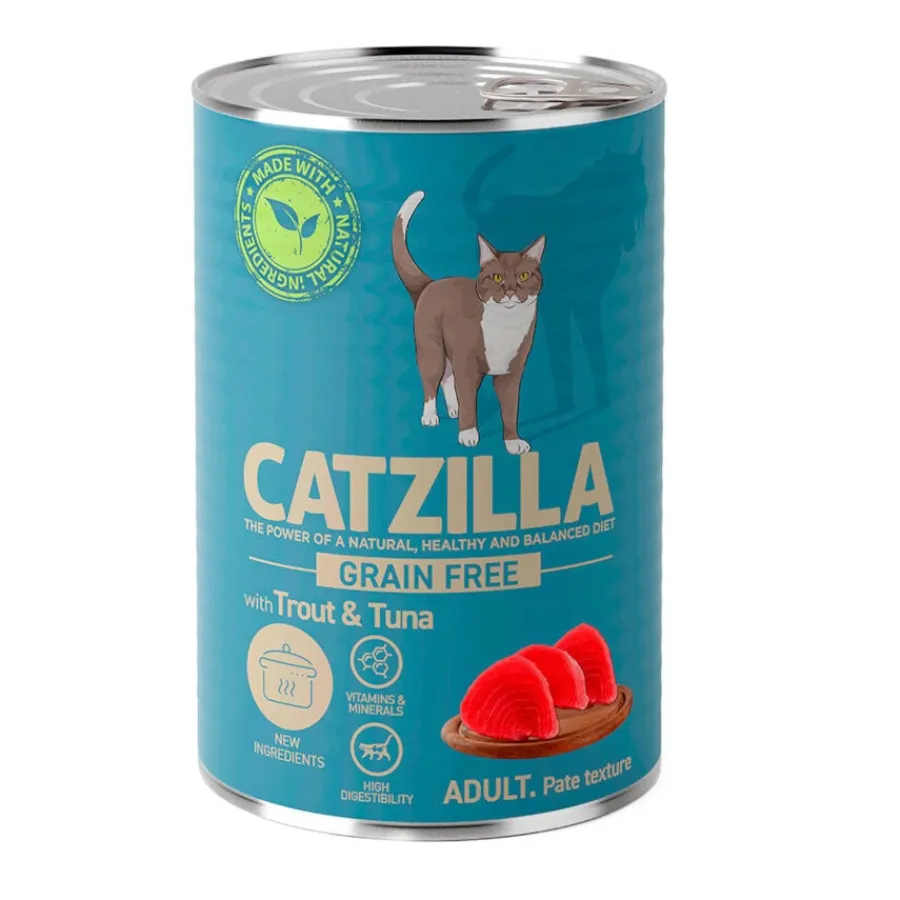 Catzilla Adult Grain Free Trucha y Atún en Paté lata para gatos Hot