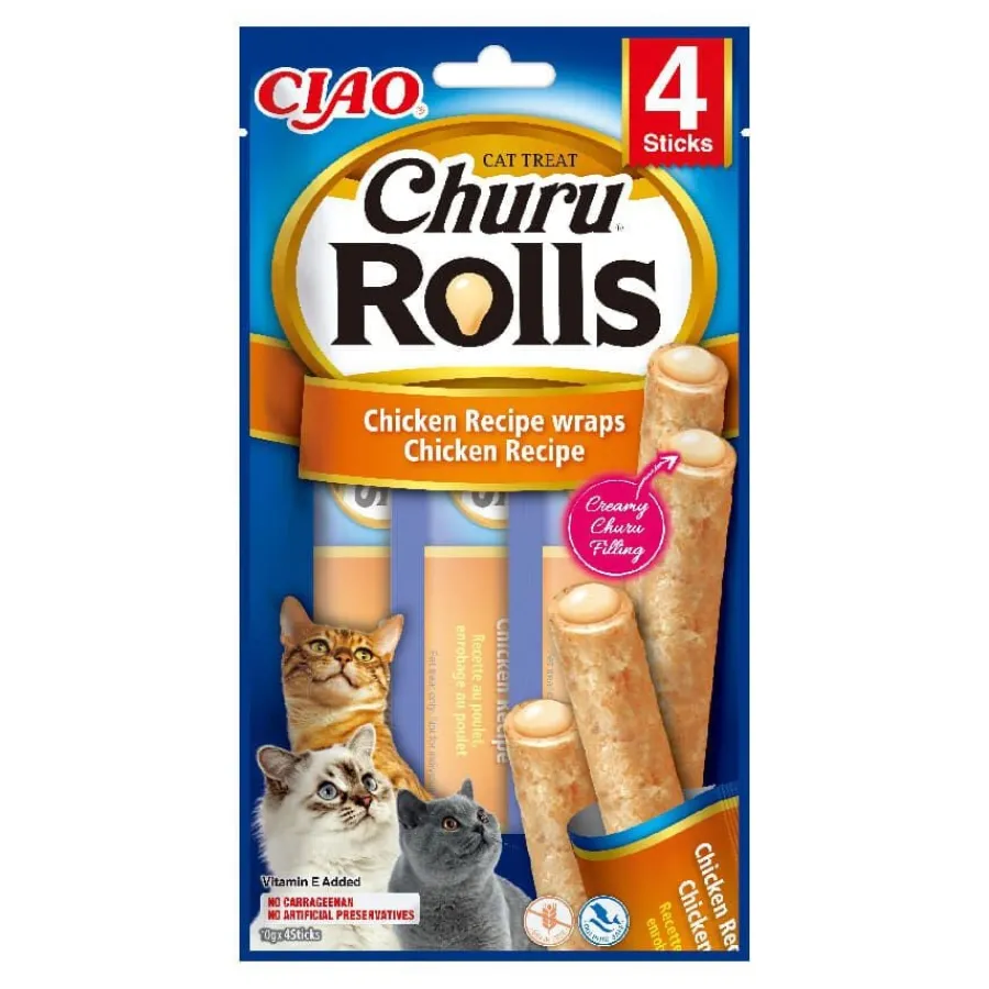 Churu Sticks Rolls de Pollo para gatos Clearance