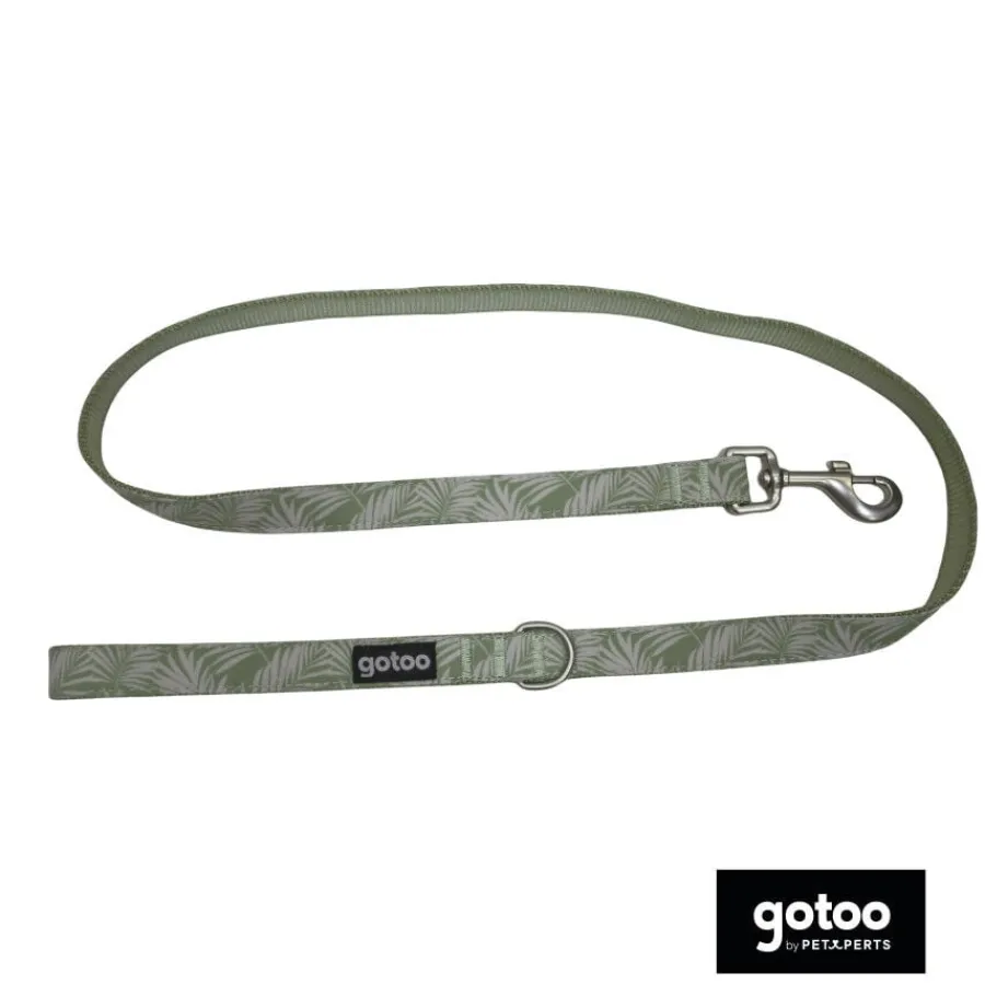 Gotoo Correa estampada hojas para perros New