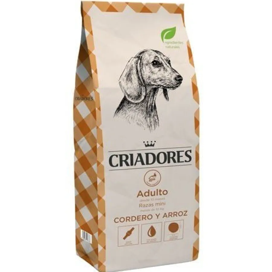 Criadores Adulto Cordero pienso para perros de razas mini Hot