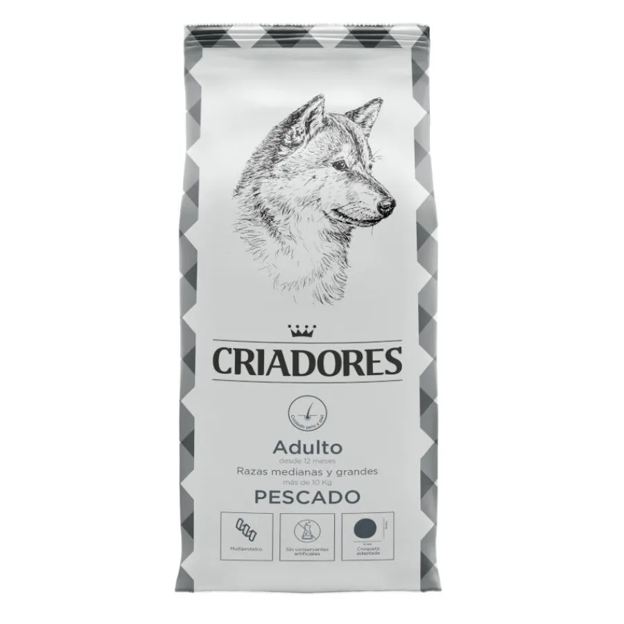 Criadores Adulto Pescado pienso para perros New