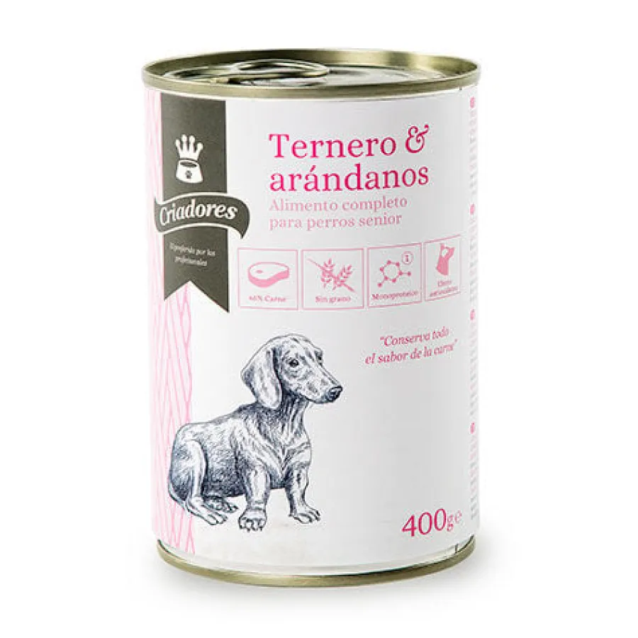 Criadores Senior Ternera y Arándanos lata para perros Clearance