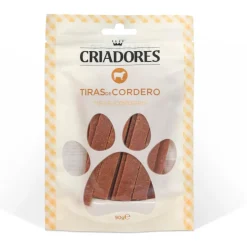 Criadores Tiras de Cordero snack para perros Hot