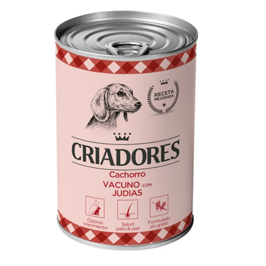 Criadores Vacuno con Judías lata para cachorros Best