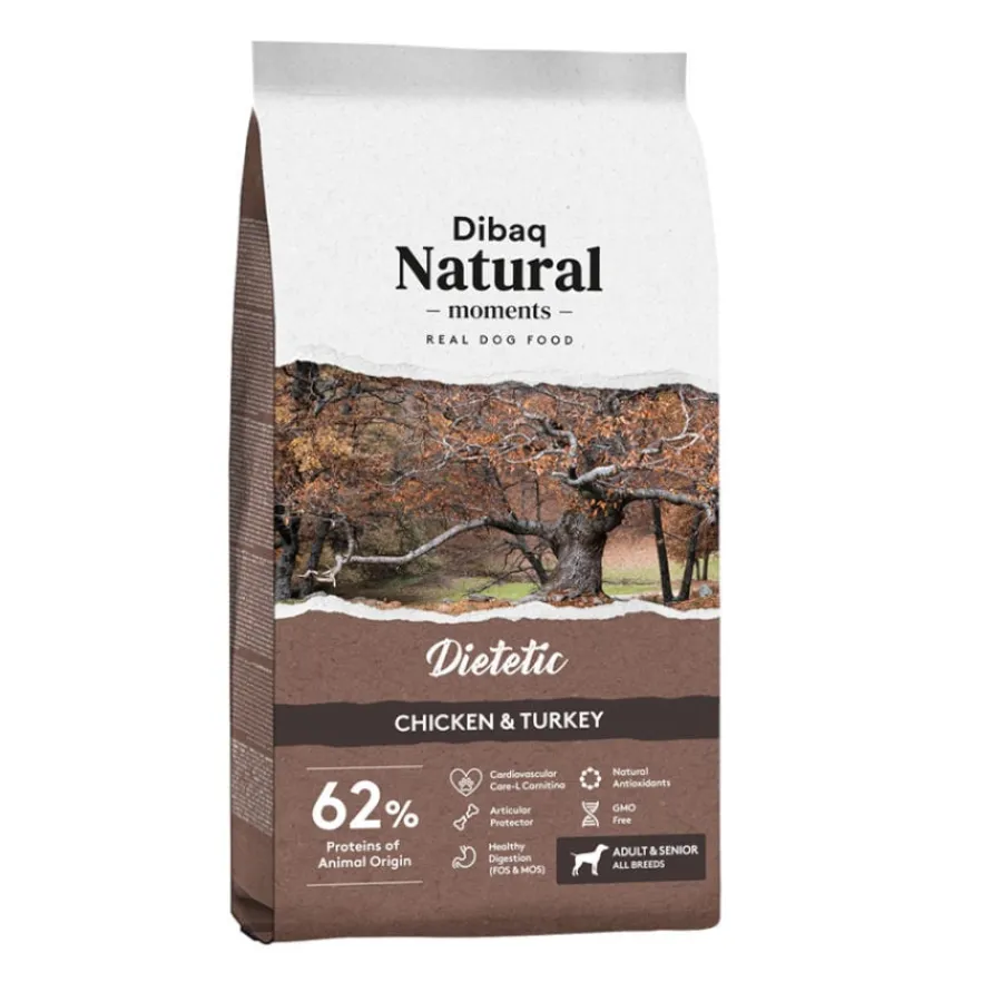 Dibaq Natural Moments Dietetic Adult Pollo & Pavo pienso para perros