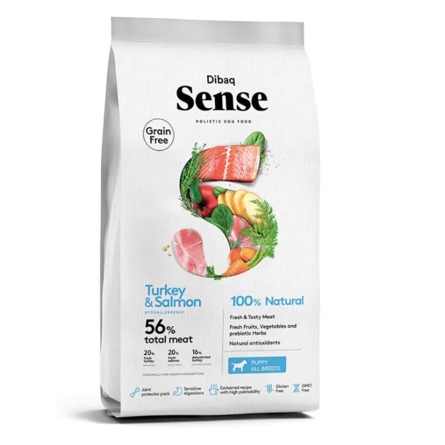 Dibaq Sense Grain Free Salmón y Pavo pienso para cachorros Online