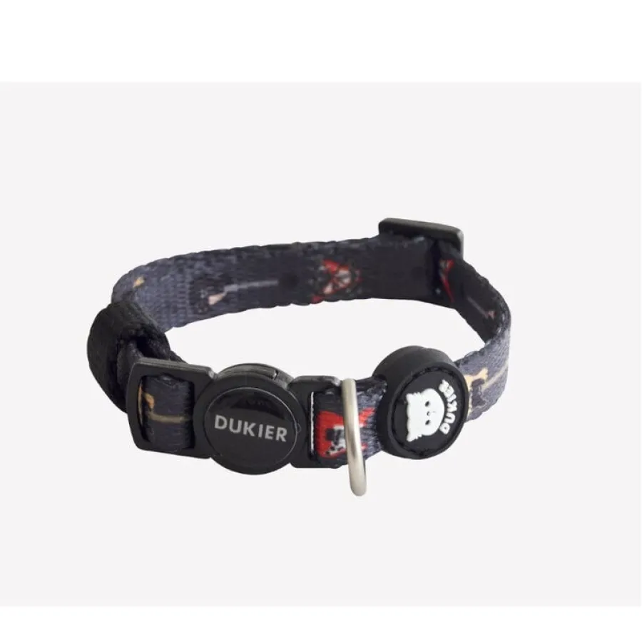 Dukier Collar Estampado Rockero para gatos Online