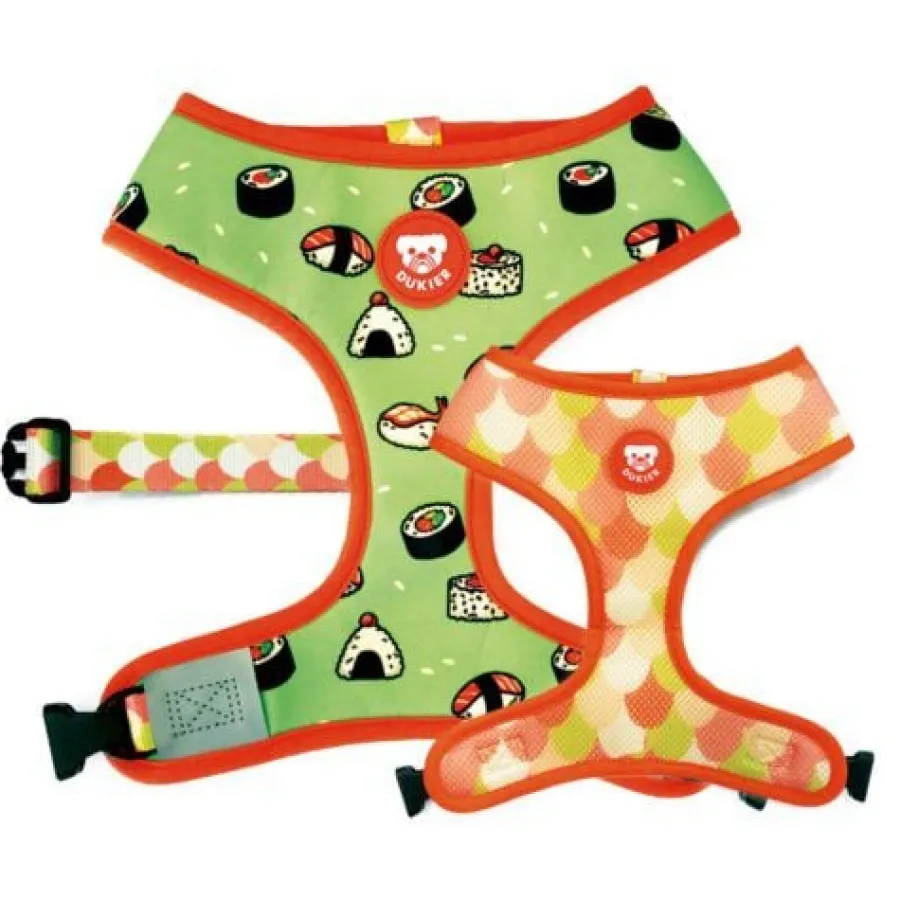 Dukier Nigiri Arnés Reversible Estampado Sushi para perros Clearance