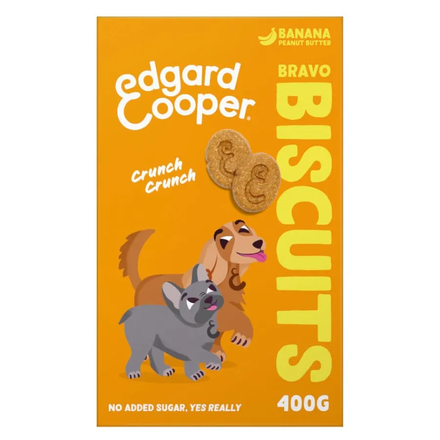 Edgard & Cooper Galletas de Plátano y Mantequilla de Cacahuete snack para perros Outlet