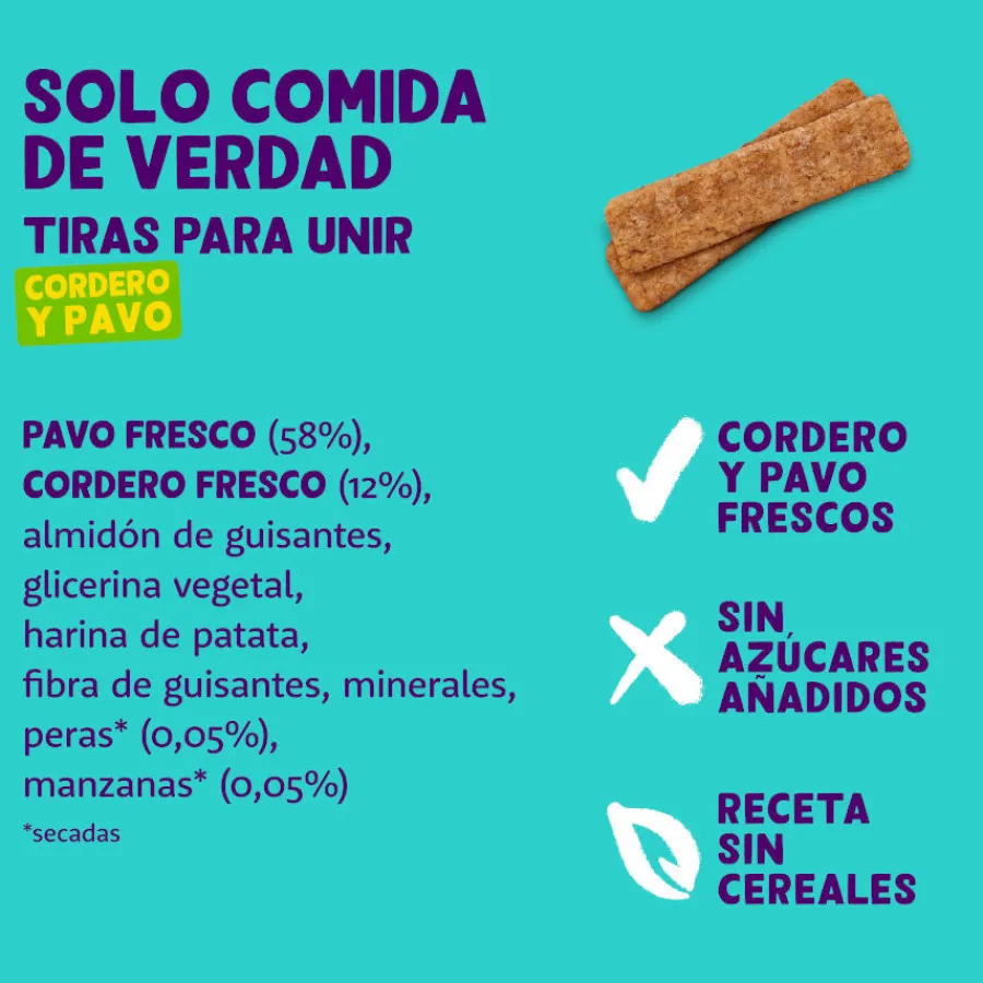 Edgard & Cooper Tiras de Cordero y Pavo snack para perros Clearance