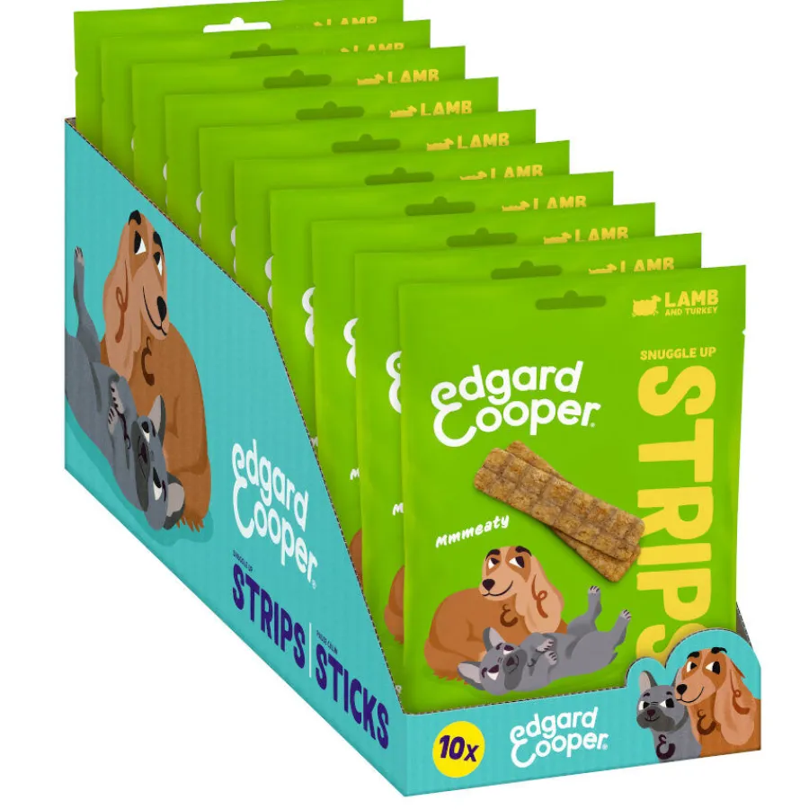 Edgard & Cooper Tiras de Cordero y Pavo snack para perros Clearance
