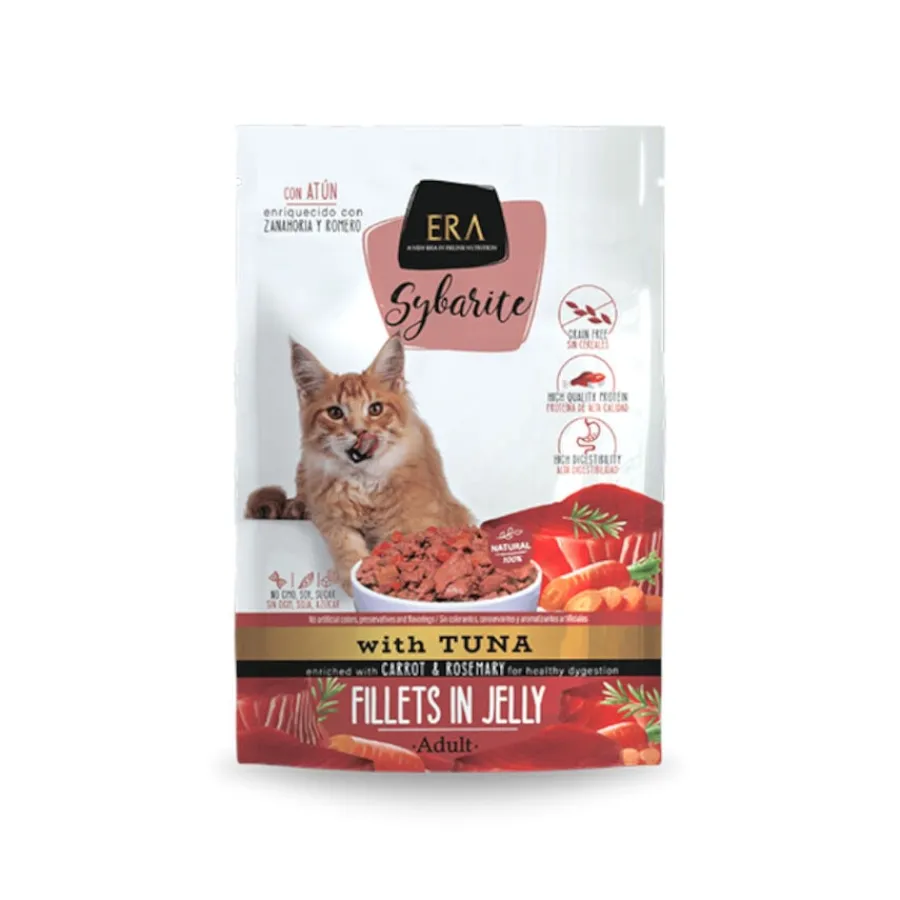 ERA Sybarite Adult Atún Filetes en Gelatina Sobre para gatos Sale