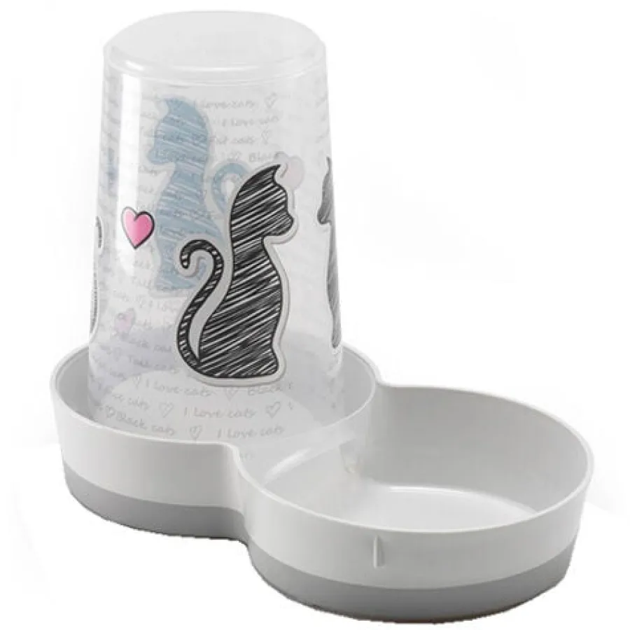 Flamingo Cats in Love Comedero Outlet