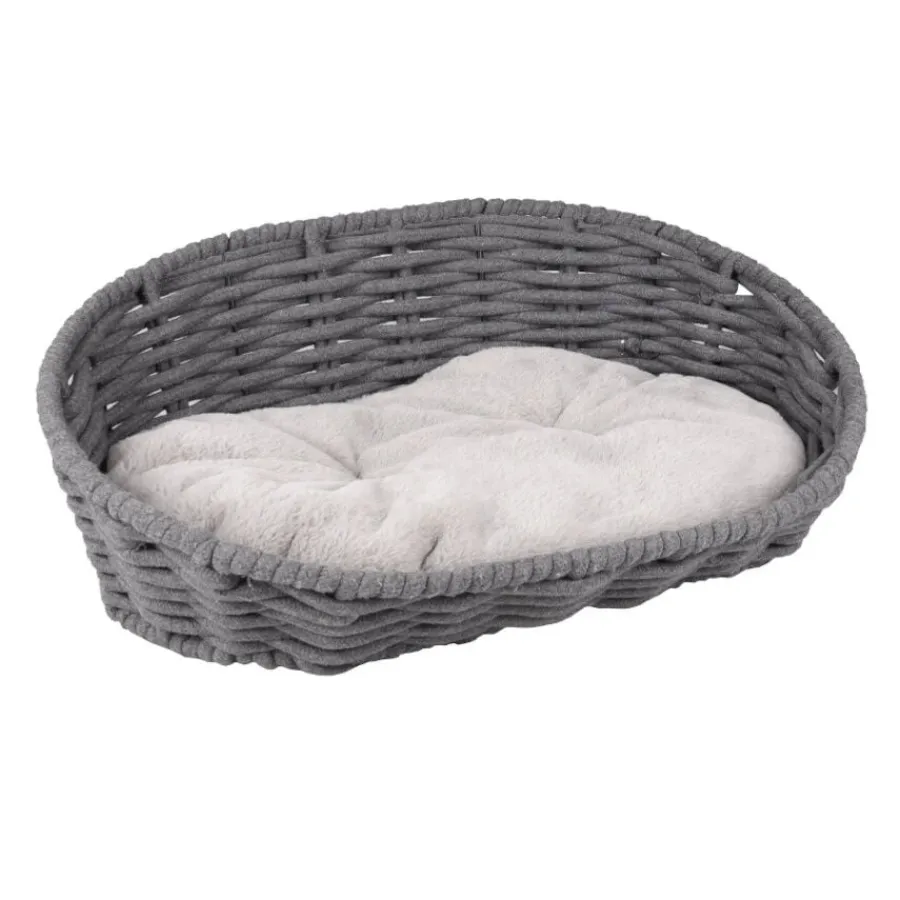 Flamingo Zizi Ovalado Gris cama cuna para perros