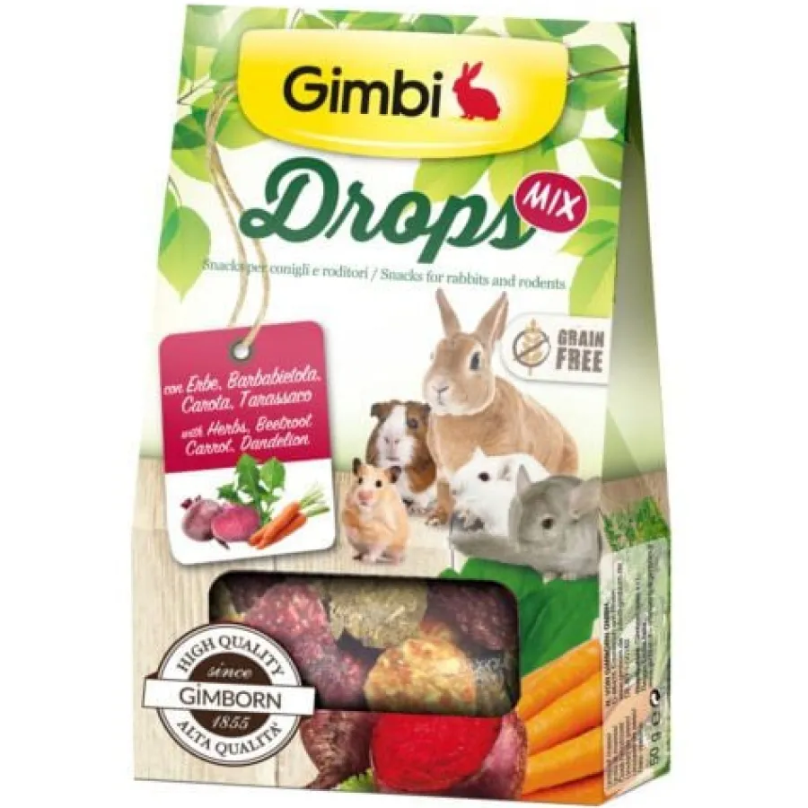 Gimbi Drops Mix Chuches para roedores Hot