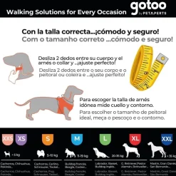 Gotoo Arnés reflectante de neopreno negro para perros Best