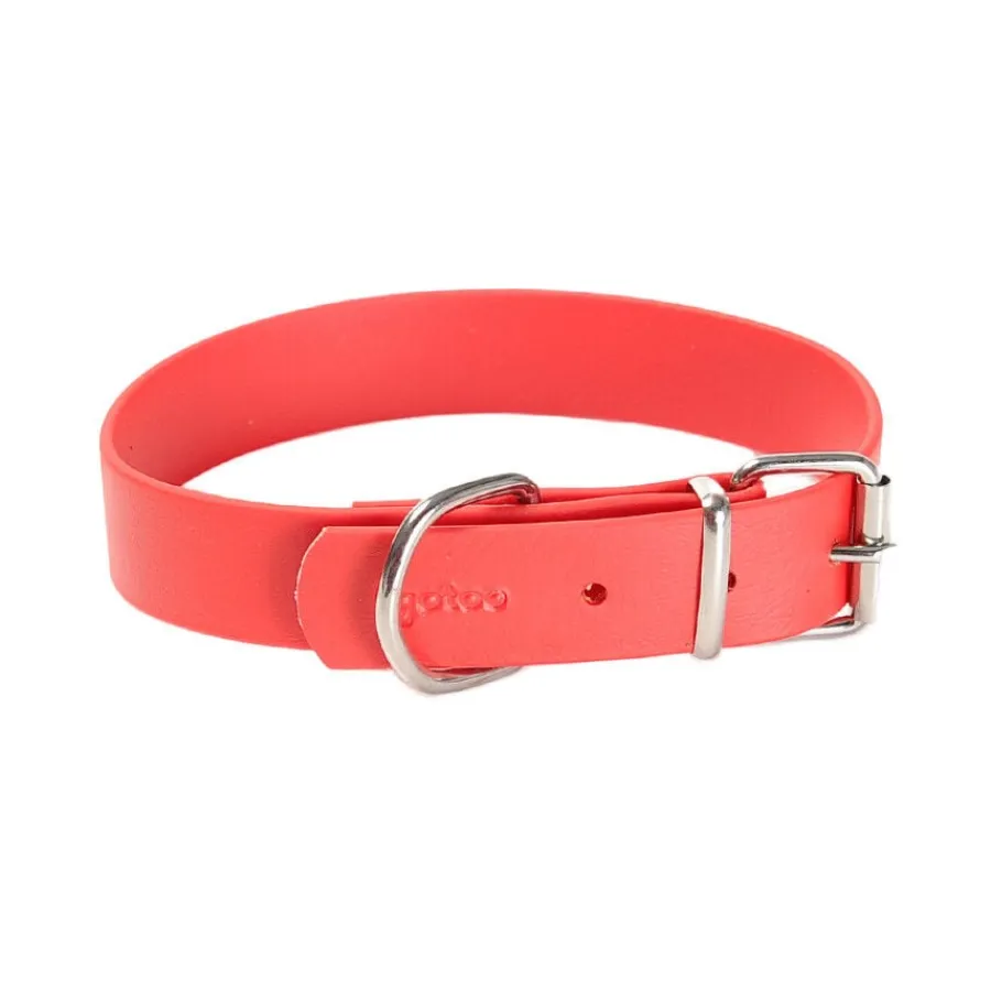 Gotoo Collar Biothane rojo para perros Hot