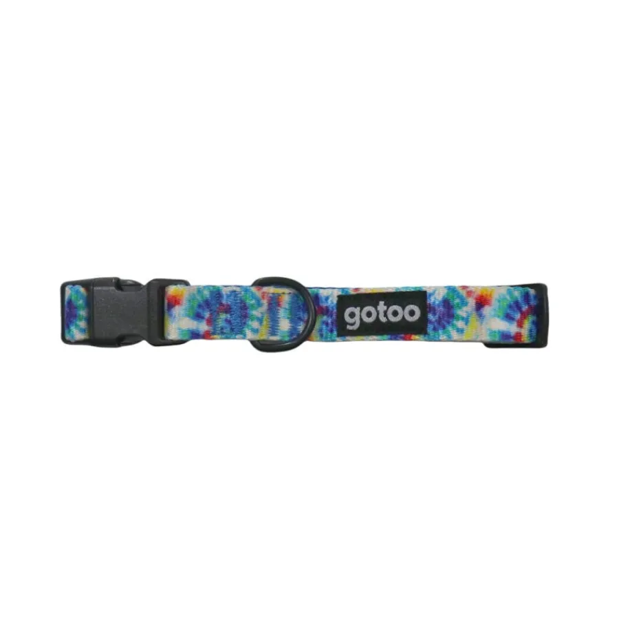 Gotoo Collar estampadado azul para perro Clearance