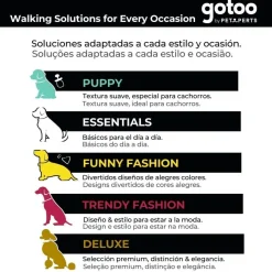 Gotoo Collar estampado verde para perros