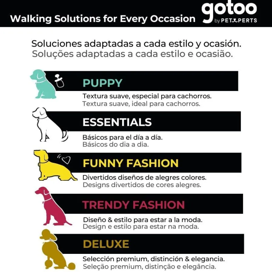 Gotoo Correa Biothane verde oliva para perros New