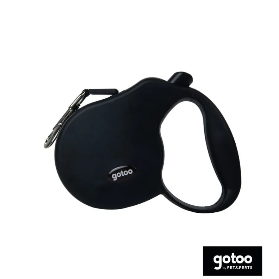 Gotoo Correa extensible negra para perros Outlet