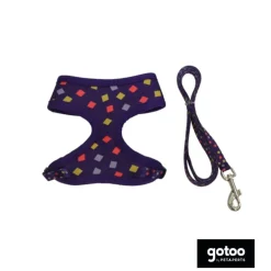 Gotoo Correa y arnés estampado geometrico para gatos