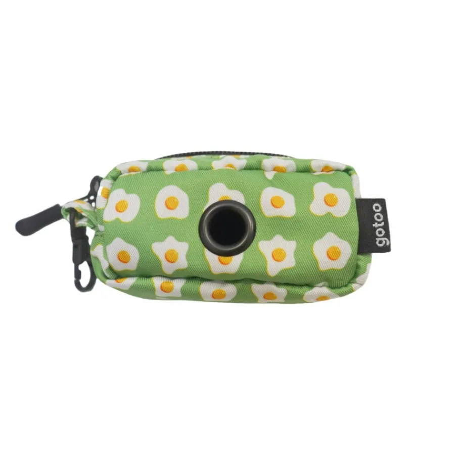 Gotoo Porta bolsas de tela estampado verde para perros Best