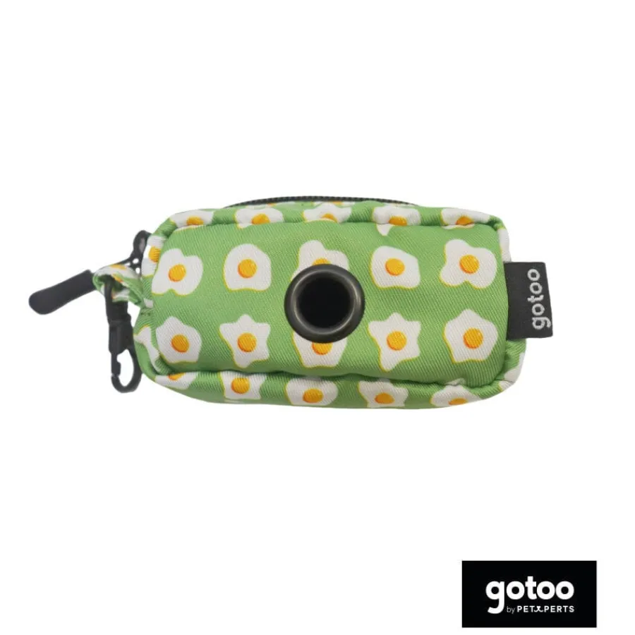 Gotoo Porta bolsas de tela estampado verde para perros Best
