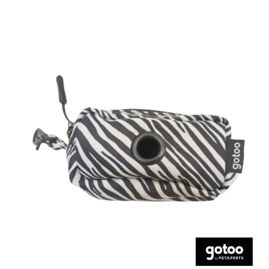 Gotoo Porta bolsas estampado zebra para perros Clearance