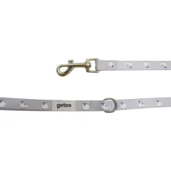 Gotoo Set de correa y collar con estampado ovejitas gris para cachorros Sale