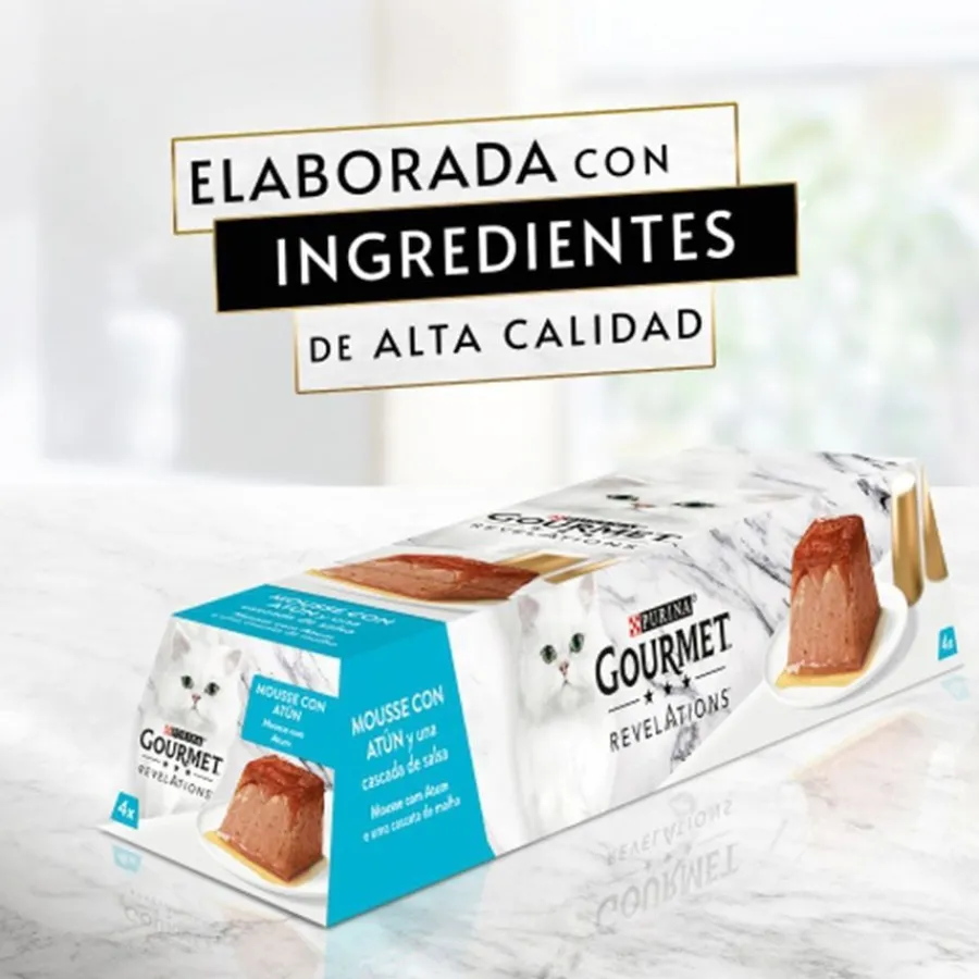 Gourmet Revelations Atún tarrinas en mousse para gatos New