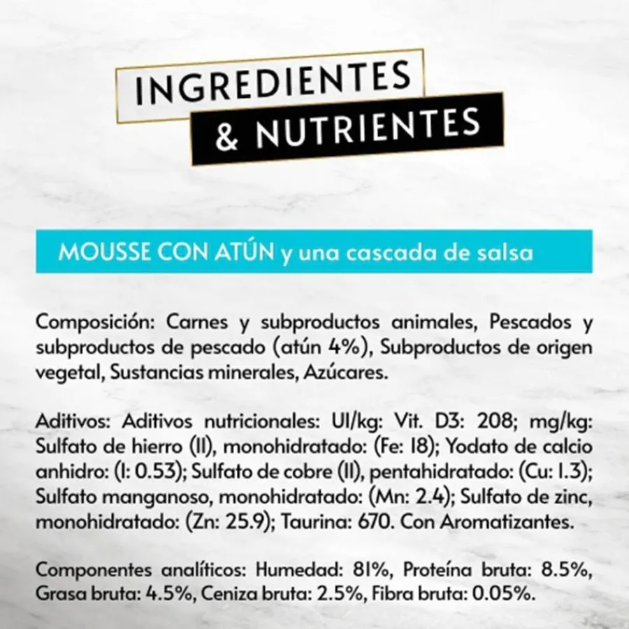 Gourmet Revelations Atún tarrinas en mousse para gatos New