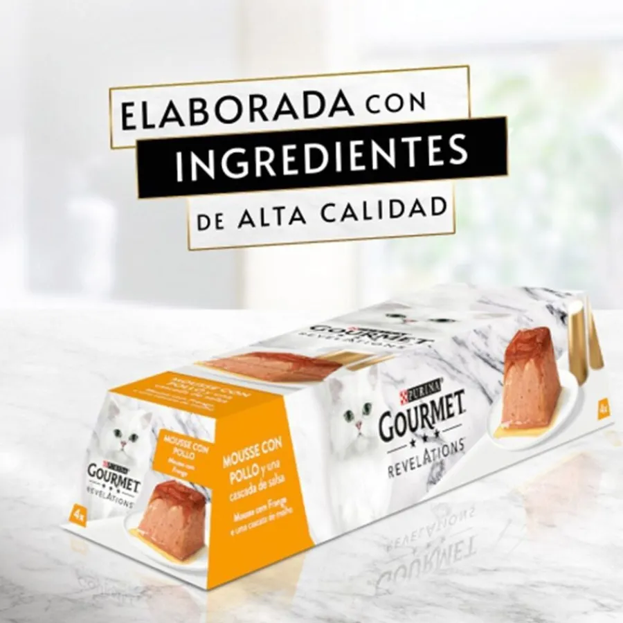 Gourmet Revelations Pollo tarrinas en mousse para gatos Clearance