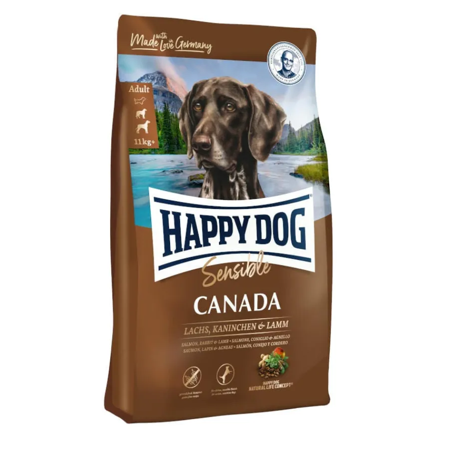 Happy Dog Sensible Canada Cordero pienso Hot