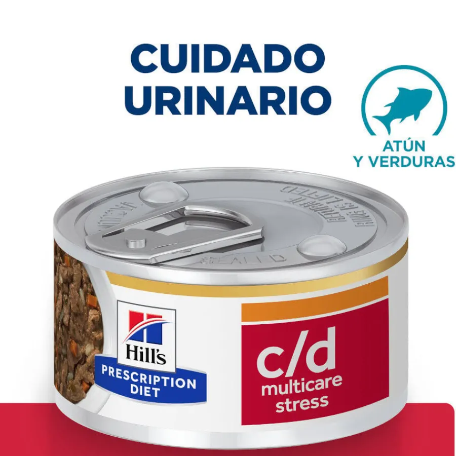 Hill's Prescription Diet c/d Cuidado Urinario Estrés Estofado de Atún lata para gatos Online