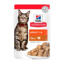 Hill's Science Plan Adult Pavo sobre para gatos Sale
