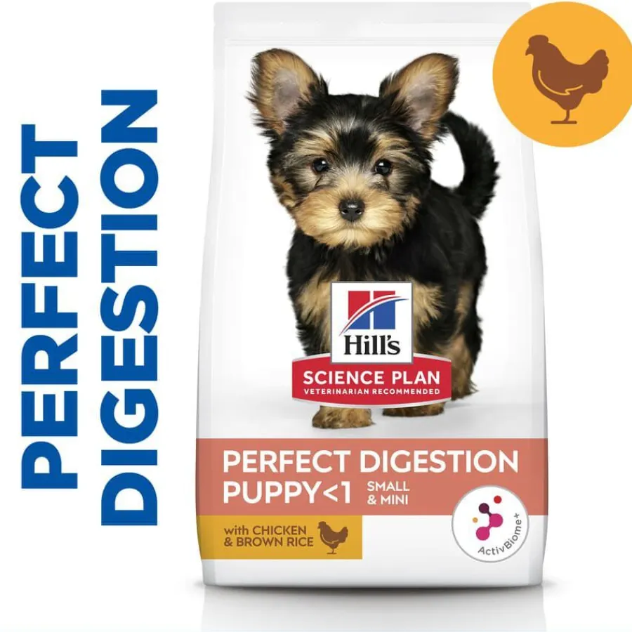 Hill's Science Plan Perfect Digestion Puppy Small y Mini Pollo y Arroz pienso para cachorros Hot