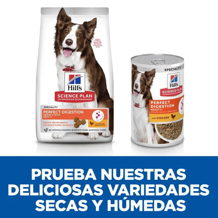Hill's Science Plan Perfect Digestion Adult Pollo lata para perros Hot