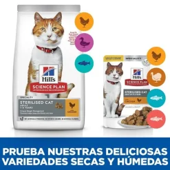 Hill's Science Plan Sterilised Adult Pollo pienso para gatos Discount