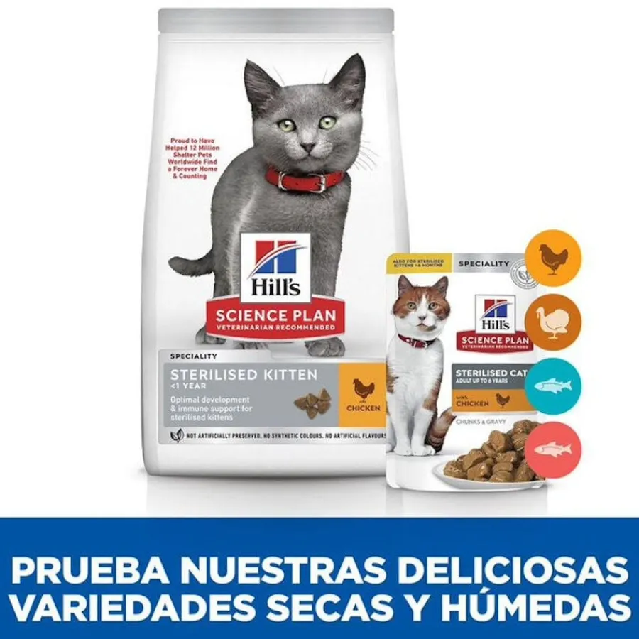 Hill's Science Plan Sterilised Kitten Pollo pienso para gatos Discount
