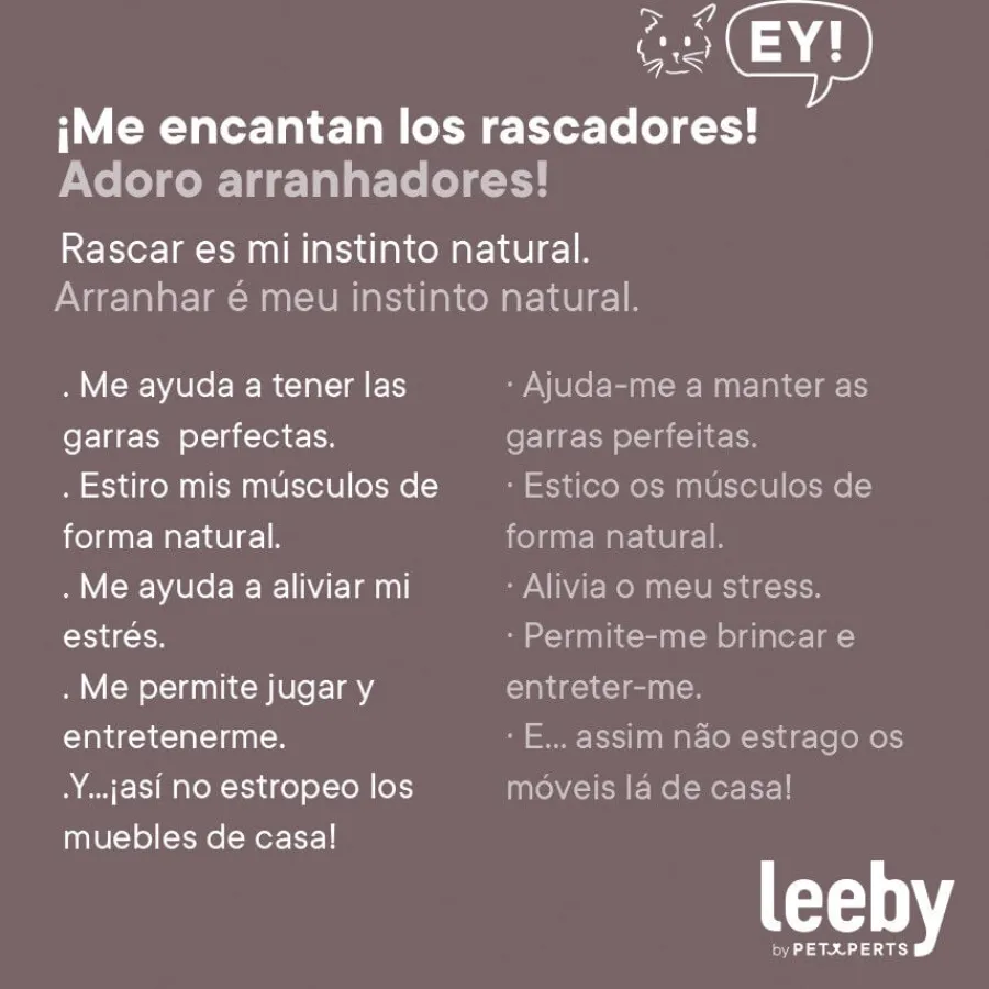 Leeby Beau rascador redondo con juguete para gatos Online