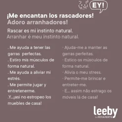 Leeby Bruno barril rascador con cama nido y juguete para gatos Outlet